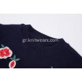 Το πλεκτό Floral Floral Floral Centower Crew-Neck Pullover